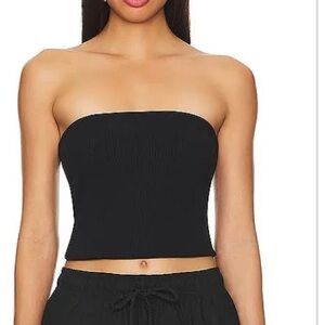 NWT Donni. Tube Top Black